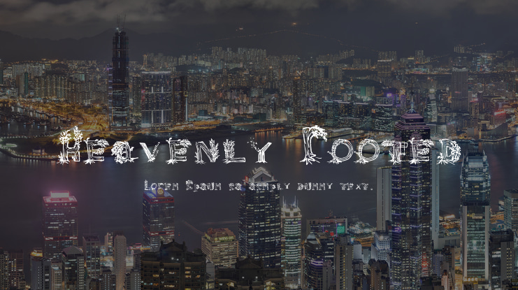 Heavenly Rooted Font