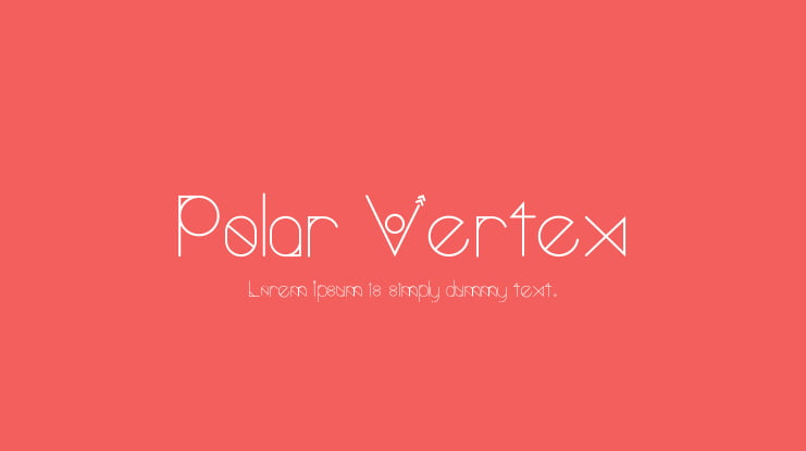 Polar Vertex Font