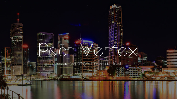 Polar Vertex Font