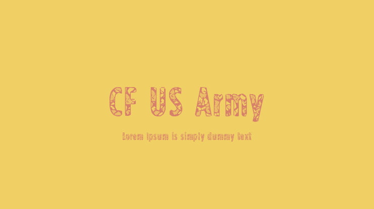 CF US Army Font