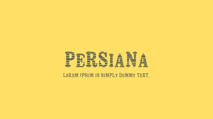 Persiana Font