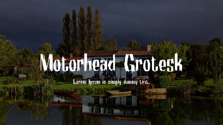 Motorhead Grotesk Font