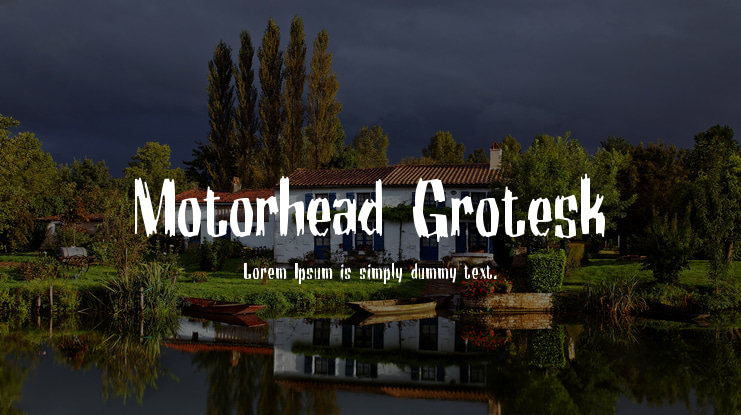 motorhead grotesk font