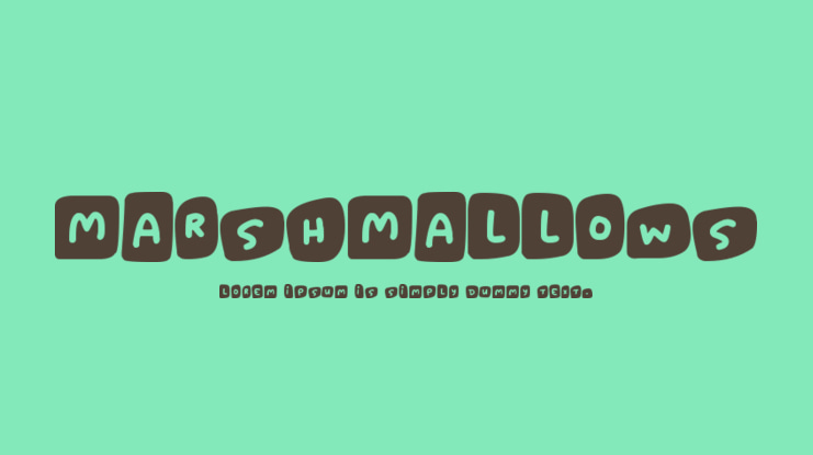 Marshmallows Font