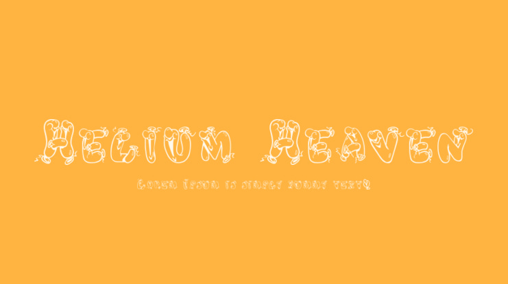 Helium Heaven Font