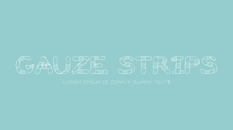 Gauze Strips Font
