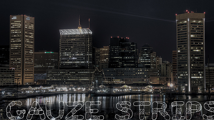 Gauze Strips Font