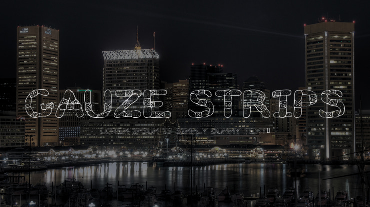 Gauze Strips Font