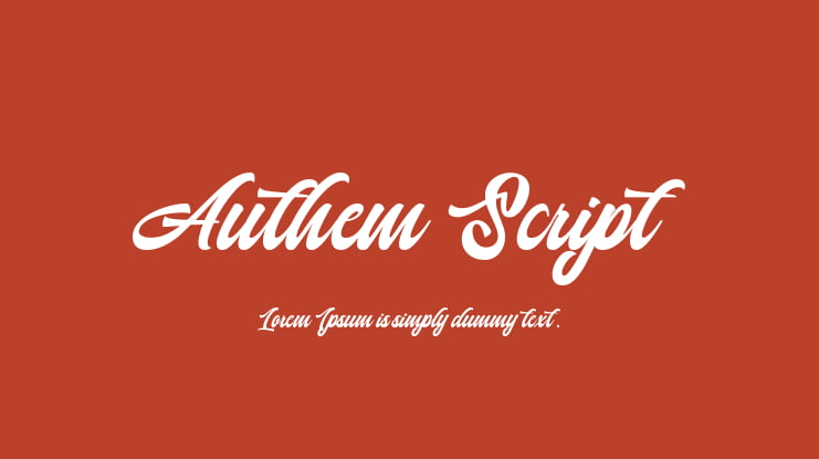 Authem Script Font