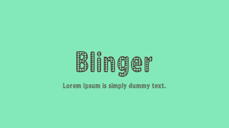 Blinger Font