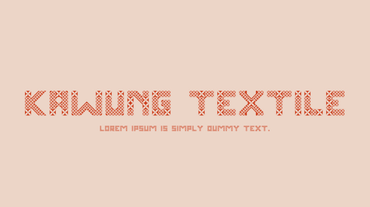 Kawung Textile Font