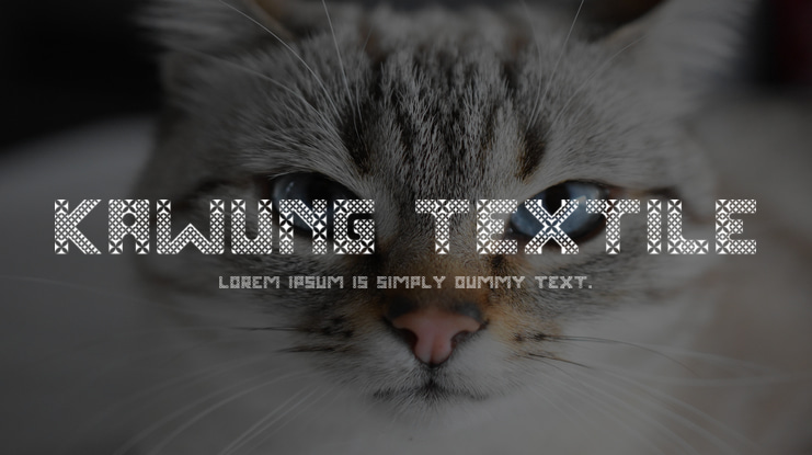 Kawung Textile Font