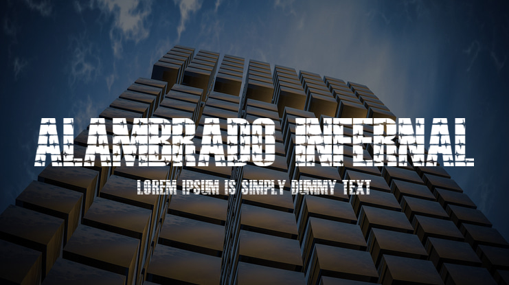 ALAMBRADO INFERNAL Font