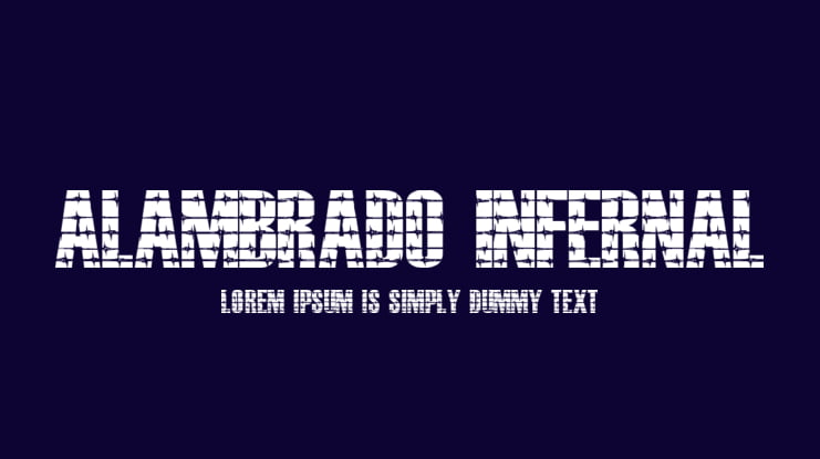 ALAMBRADO INFERNAL Font