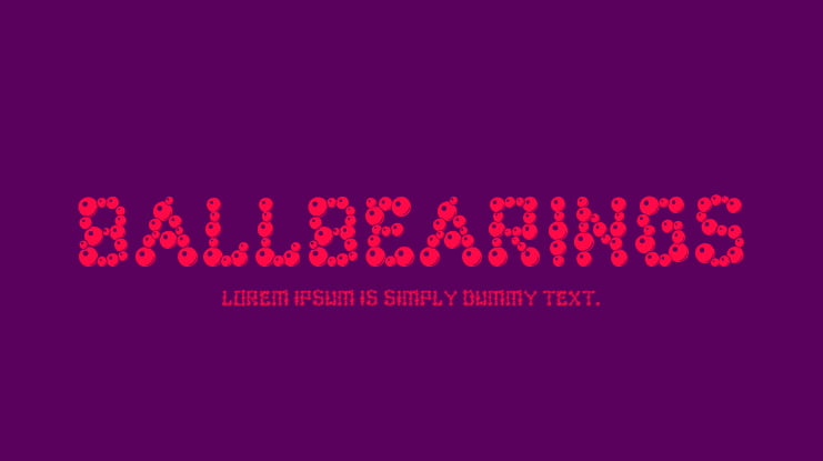 ballbearings Font Family