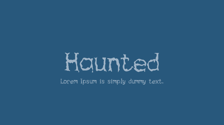 Haunted Font