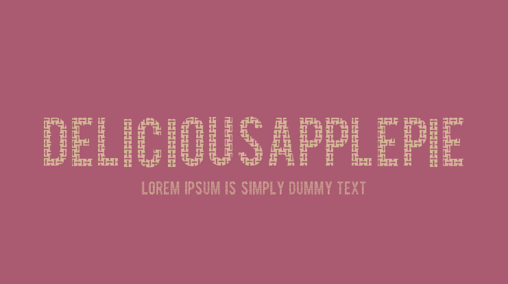 DeliciousApplepie Font