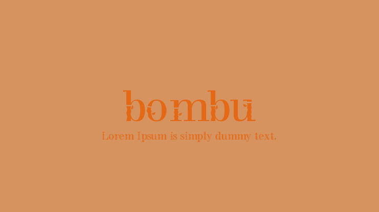 bombu Font