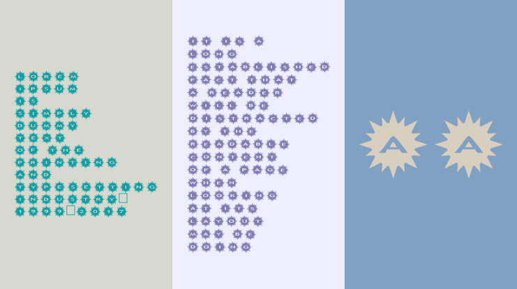 AlphaShapes sunshine Font