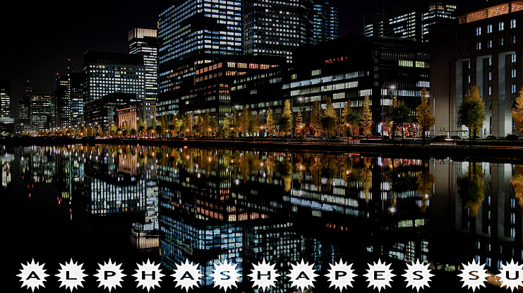 AlphaShapes sunshine Font