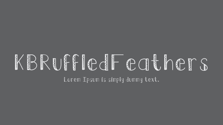 KBRuffledFeathers Font