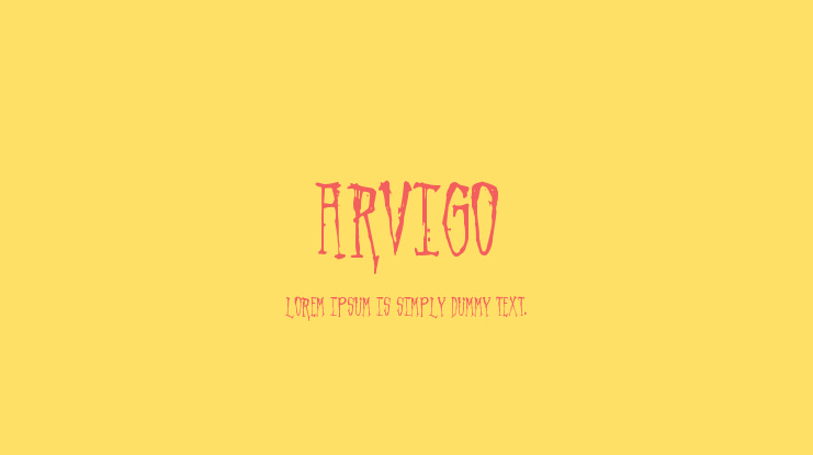 Arvigo Font