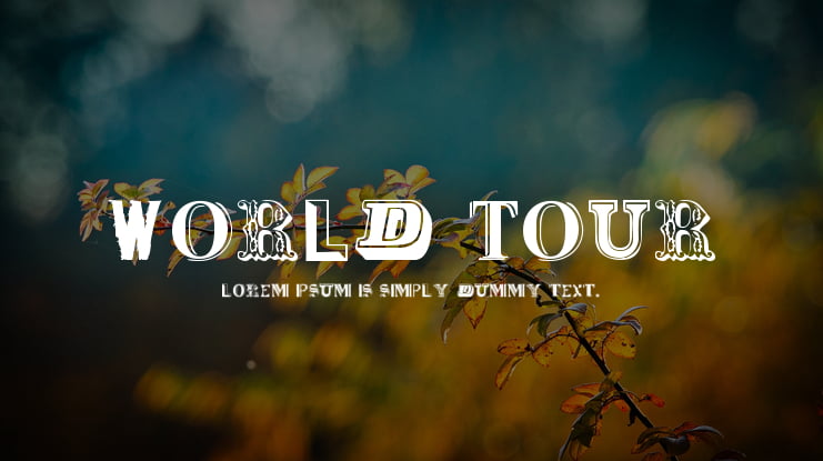 World Tour Font