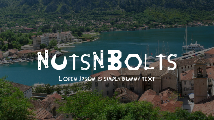 NutsNBolts Font