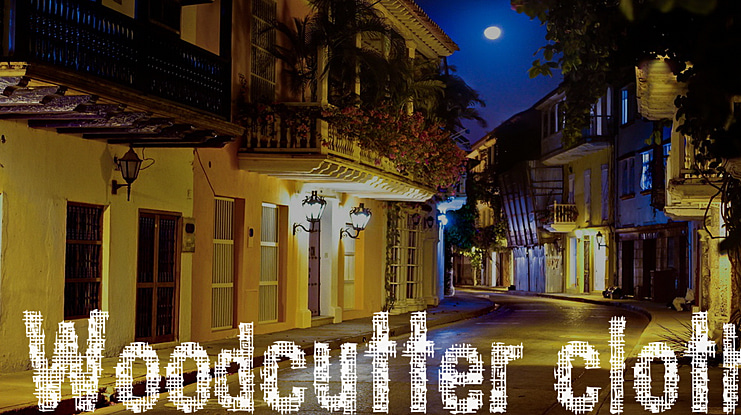 Woodcutter cloth Font
