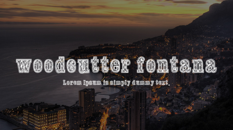 woodcutter fontana Font