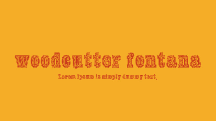 woodcutter fontana Font