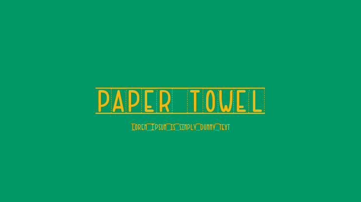 PAPER TOWEL Font