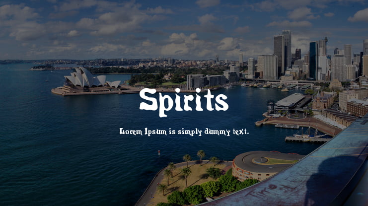 Spirits Font