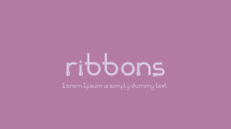 ribbons Font