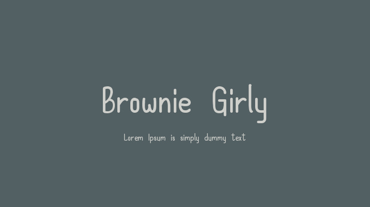 Brownie Girly Font