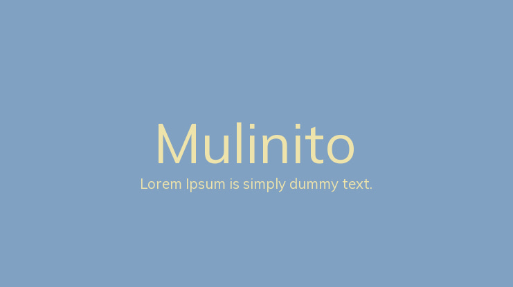 Mulinito Font Family