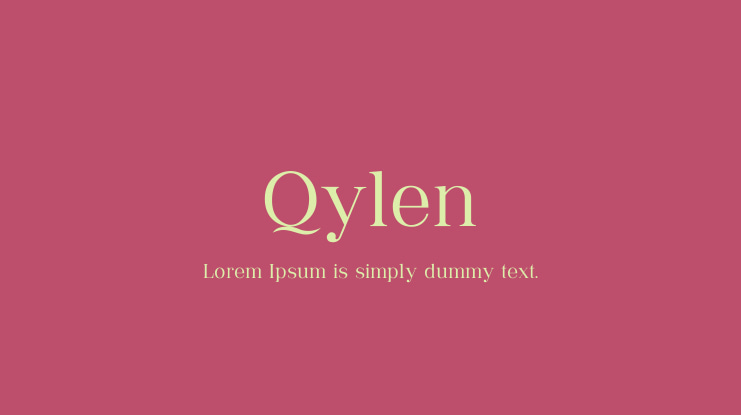 Qylen Font