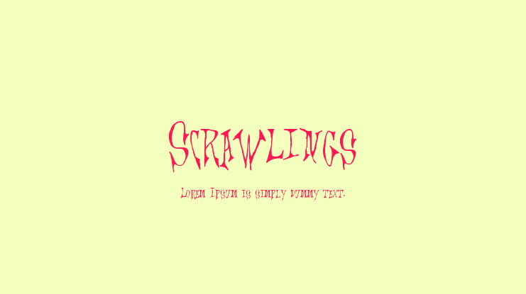 Scrawlings Font
