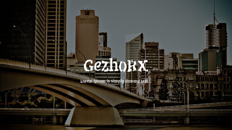 GezhoRX Font