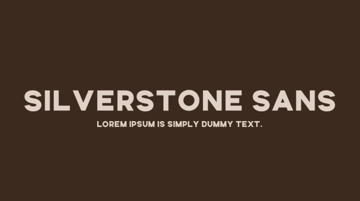 Silverstone Sans Font Family