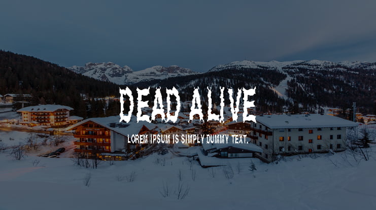 Dead Alive Font
