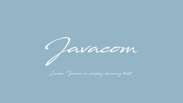 Javacom Font