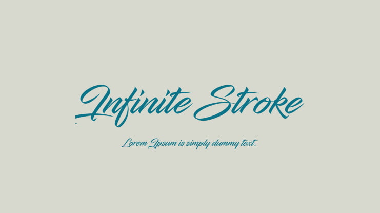 Infinite Stroke Font Family