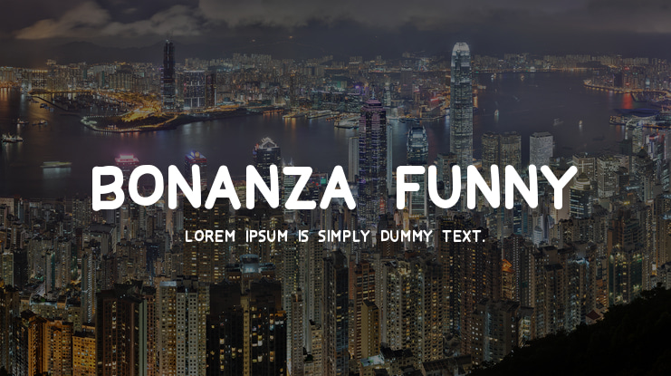 BONANZA FUNNY Font