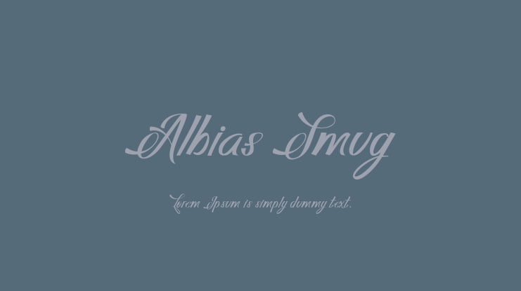 Albias Smug Font