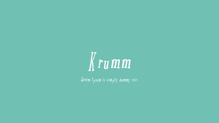 Krumm Font