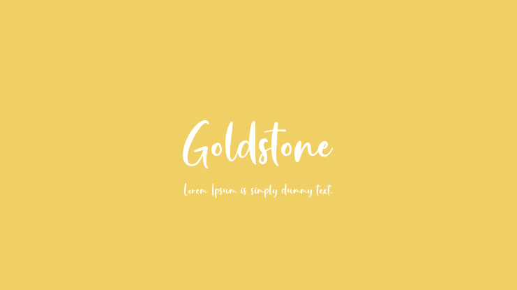 Goldstone Font