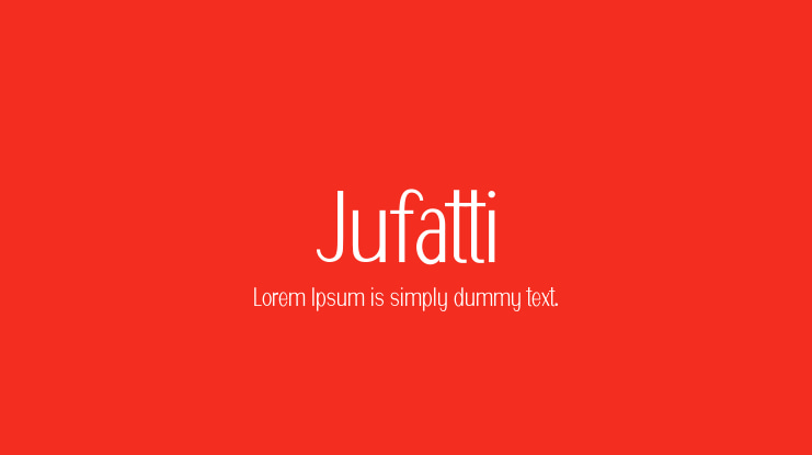 Jufatti Font