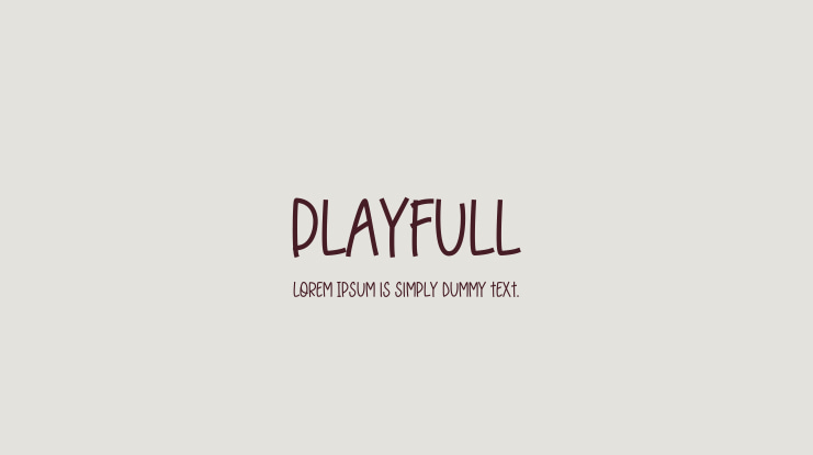Playfull Font