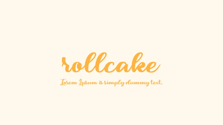 rollcake Font